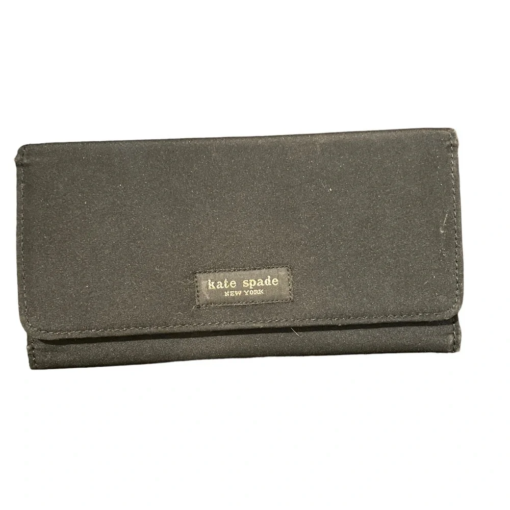 Kate Spade Black Canvas Wallet