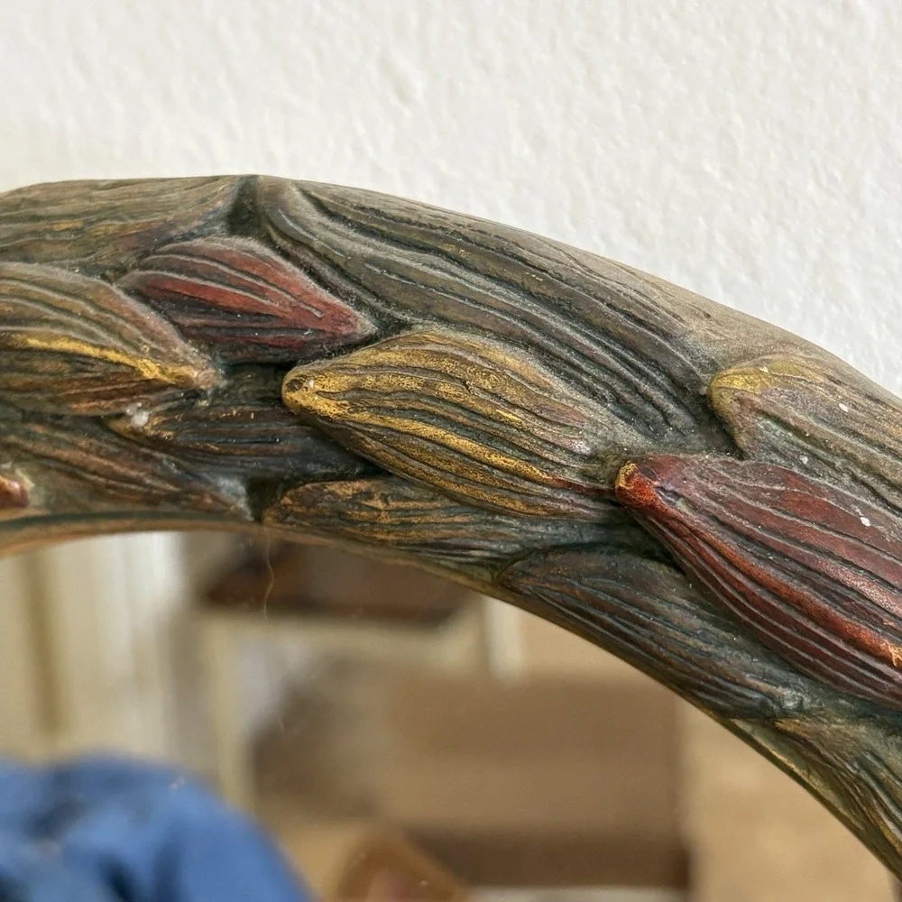 Mirror Image vtg carved