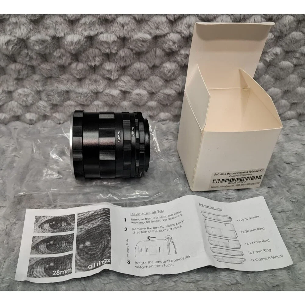 F mount Macro Extension Tube Set for Nikon manual focus 7mm 14mm 28mm