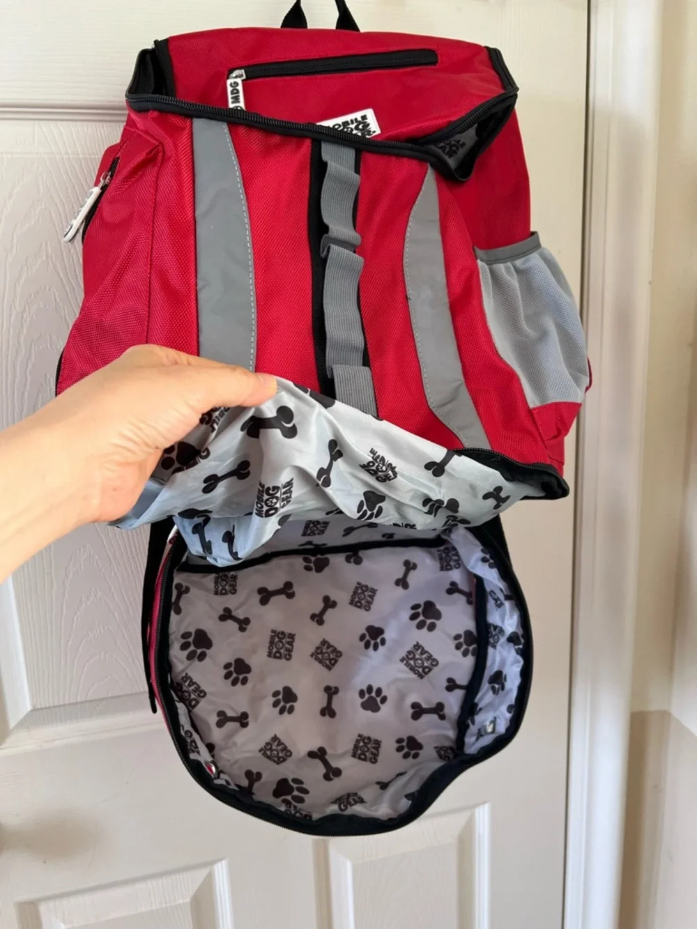 Mobile Dog Gear red backpack