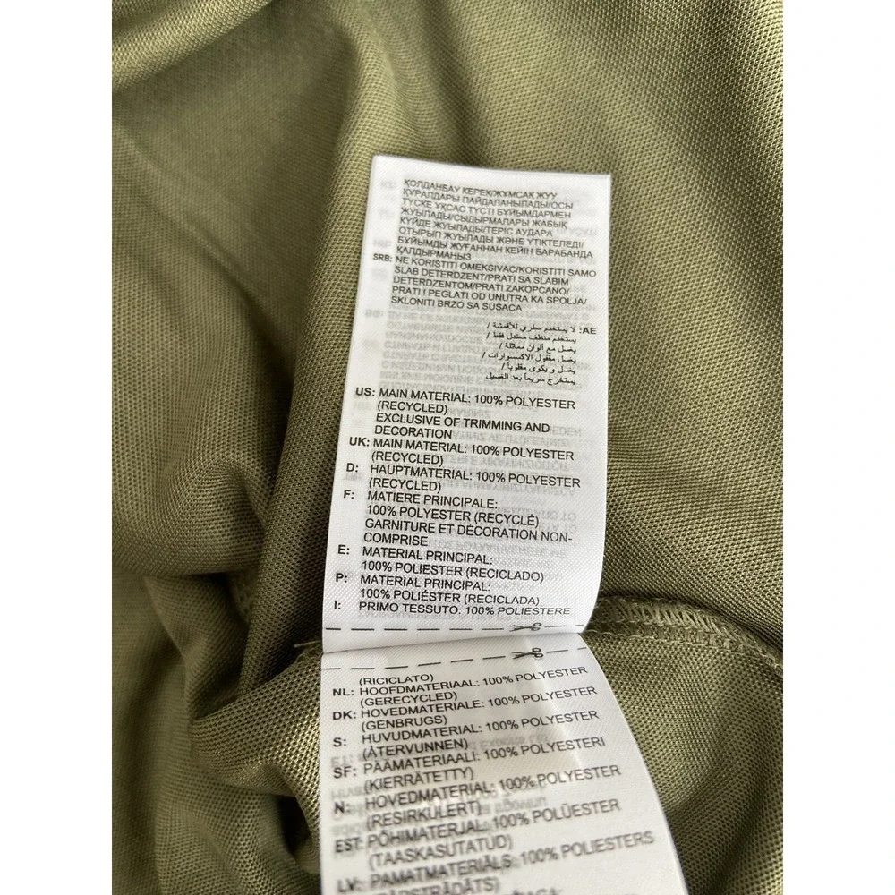 Men's Adidas Chest Print Polo Olive‎ Strata XXL New