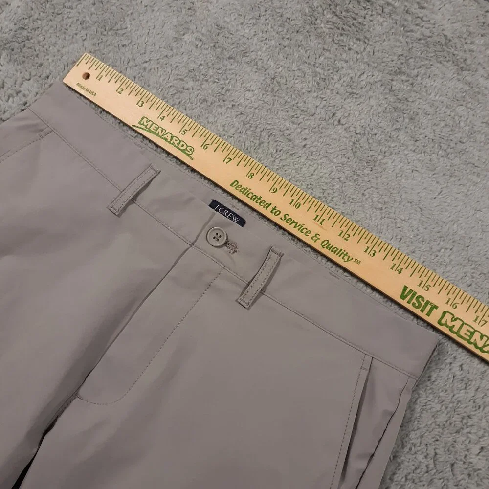 J.CREW Flex Chino Pants Mens Waist 31‎ Inseam 32 Slim Gray Lightweight Polyester