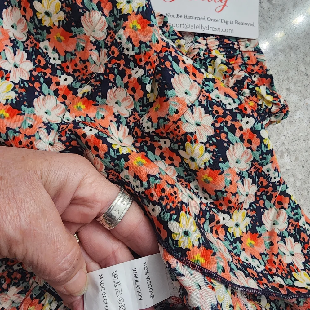 Alelly Floral Elastic-Waist Mini Skirt
