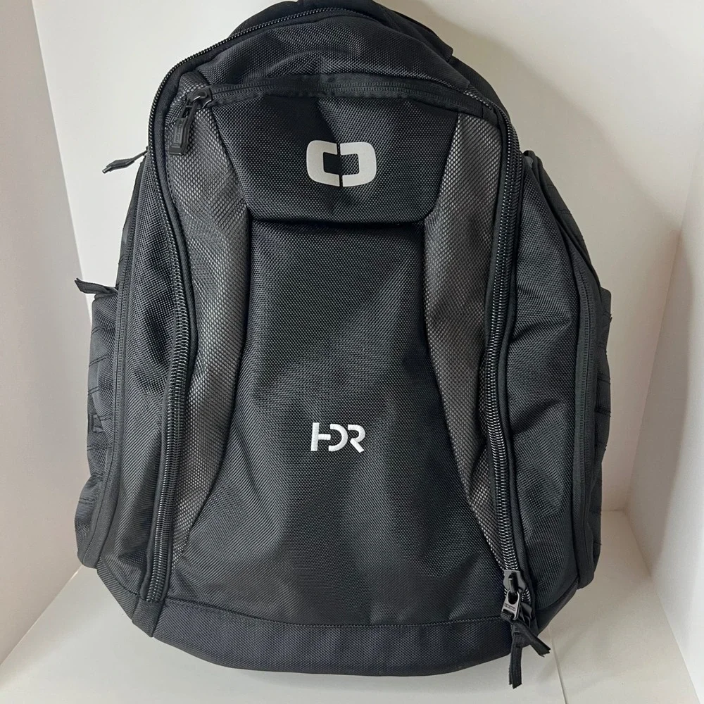 Ogio Flashpoint BackPack Laptop‎ Bag Black NWOT #1 Embroidered HDR Logo