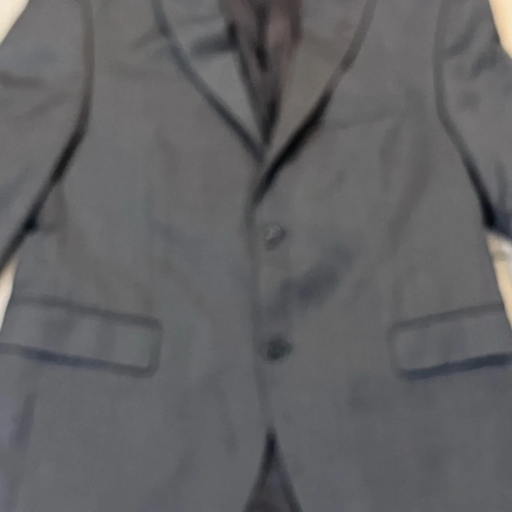 Alfani Men's Charcoal Gray Two-Button Suit Jacket 42S