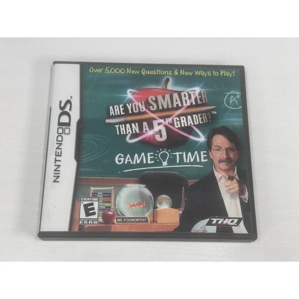 Are You Smarter Than A 5th Grader Game Time Nintendo DS Complete CIB Tested