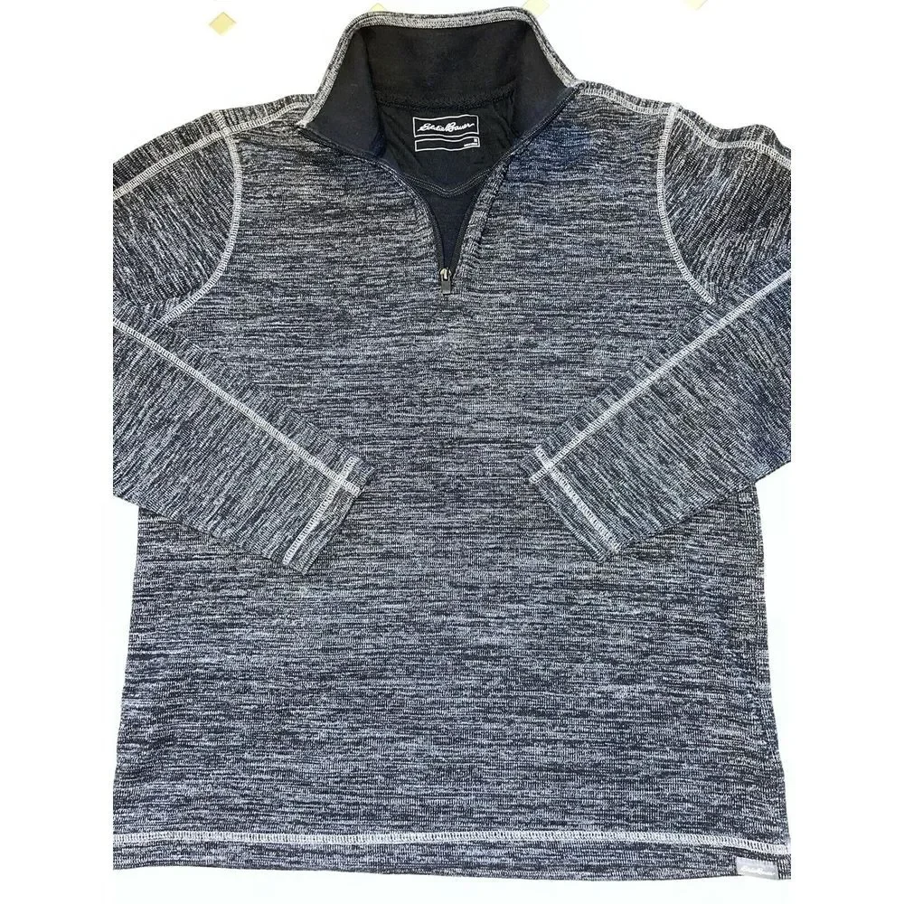 Eddie Bauer Sweater Pullover‎ 1/4 Zip Men's Size Medium Collared Light weight