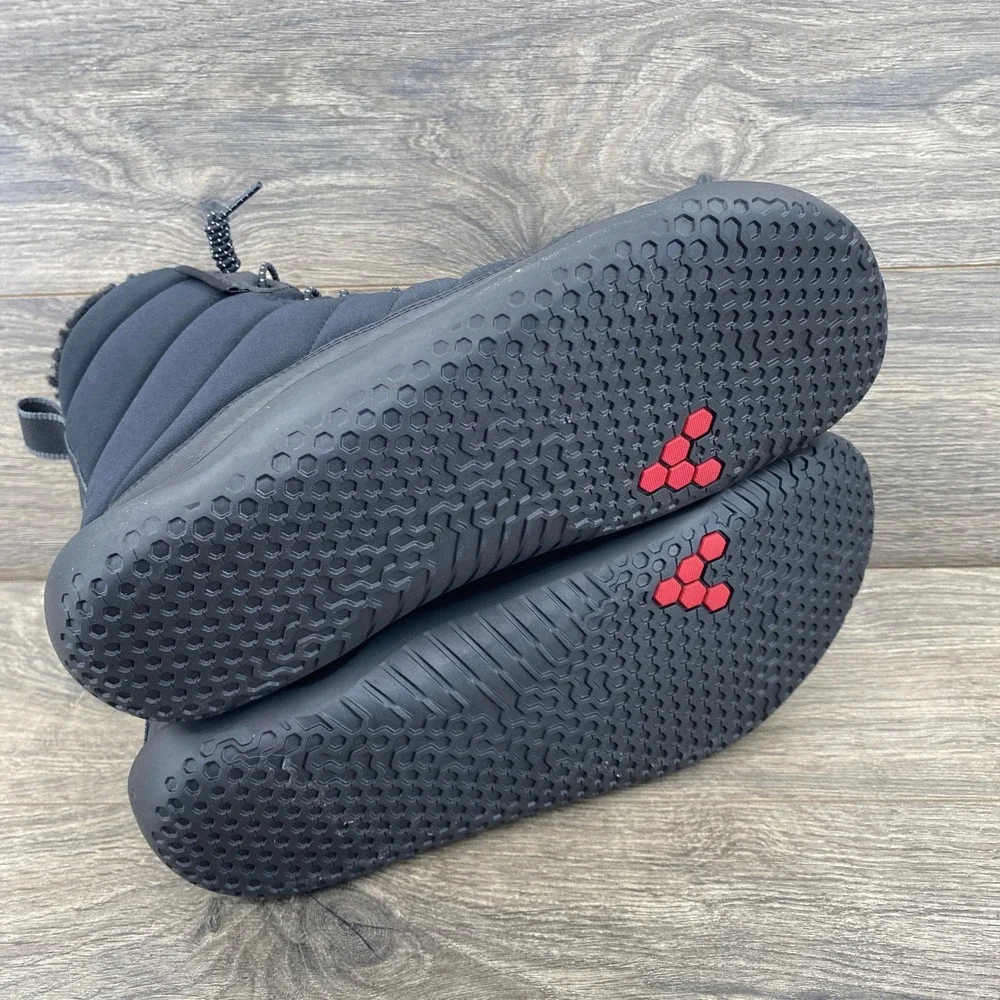 Vivobarefoot Gobi Hiber M Mens 9 Black Obsidian Primaloft Barefoot Winter Boots