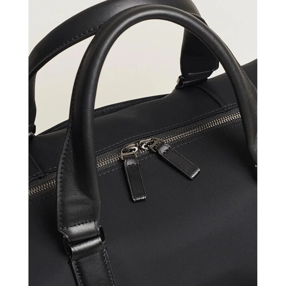TUMI Nelson Harrison Duffle In Black Crossbody Strap $675