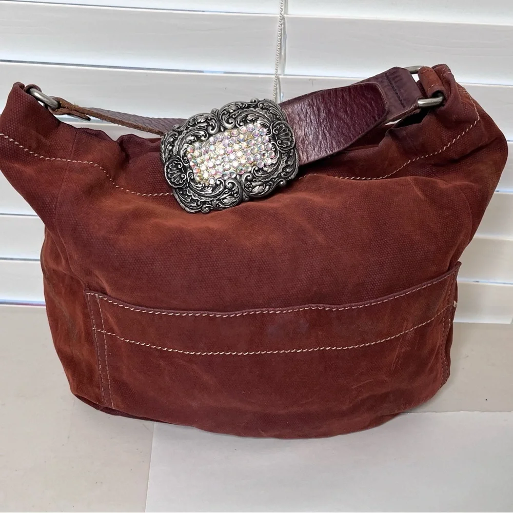 Fossil rhinestone buckle