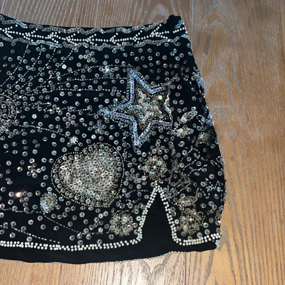 embellished sequined