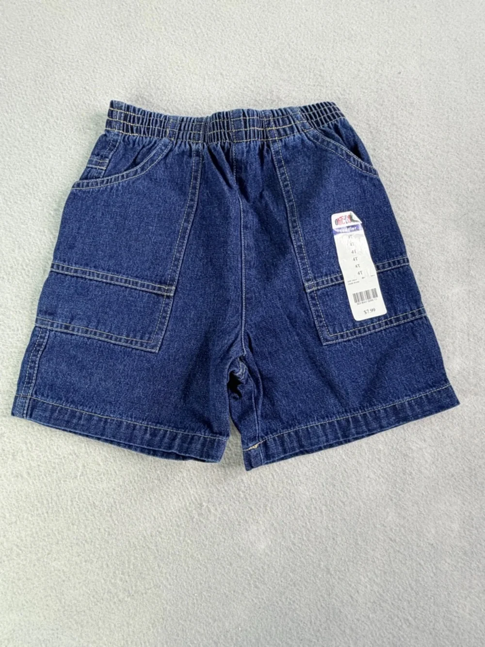 Okie Dokie Size 4 Lot (5) Blue Tan Denim Khaki Navy Athletic Running Bottoms New