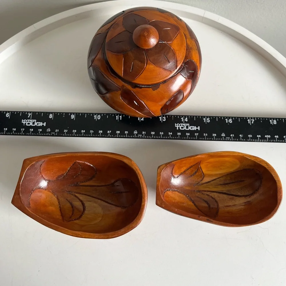 Vintage handcrafted wooden