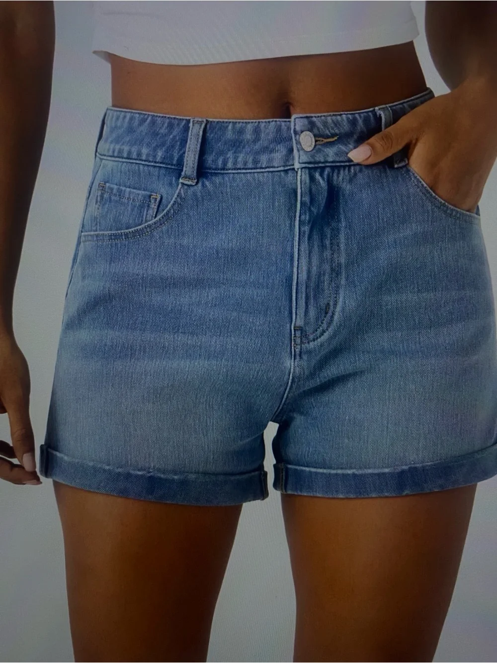 HALARA Blue Denim Jean Shorts