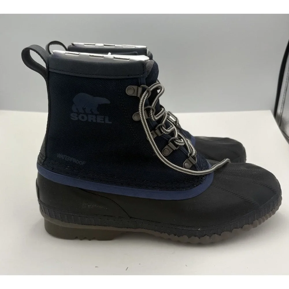 Sorel Cheyanne II Short Nylon Duck Boots Collegiate Navy‎ 8 New