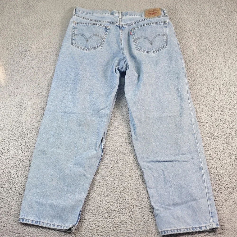 Levis 560 Jeans Mens 36x30 Light Blue Relaxed Tapered Comfort Fit Denim