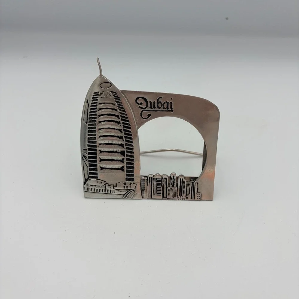 Dubai‎ Souvenir Metal Building Skyline Photo Frame Desk Display