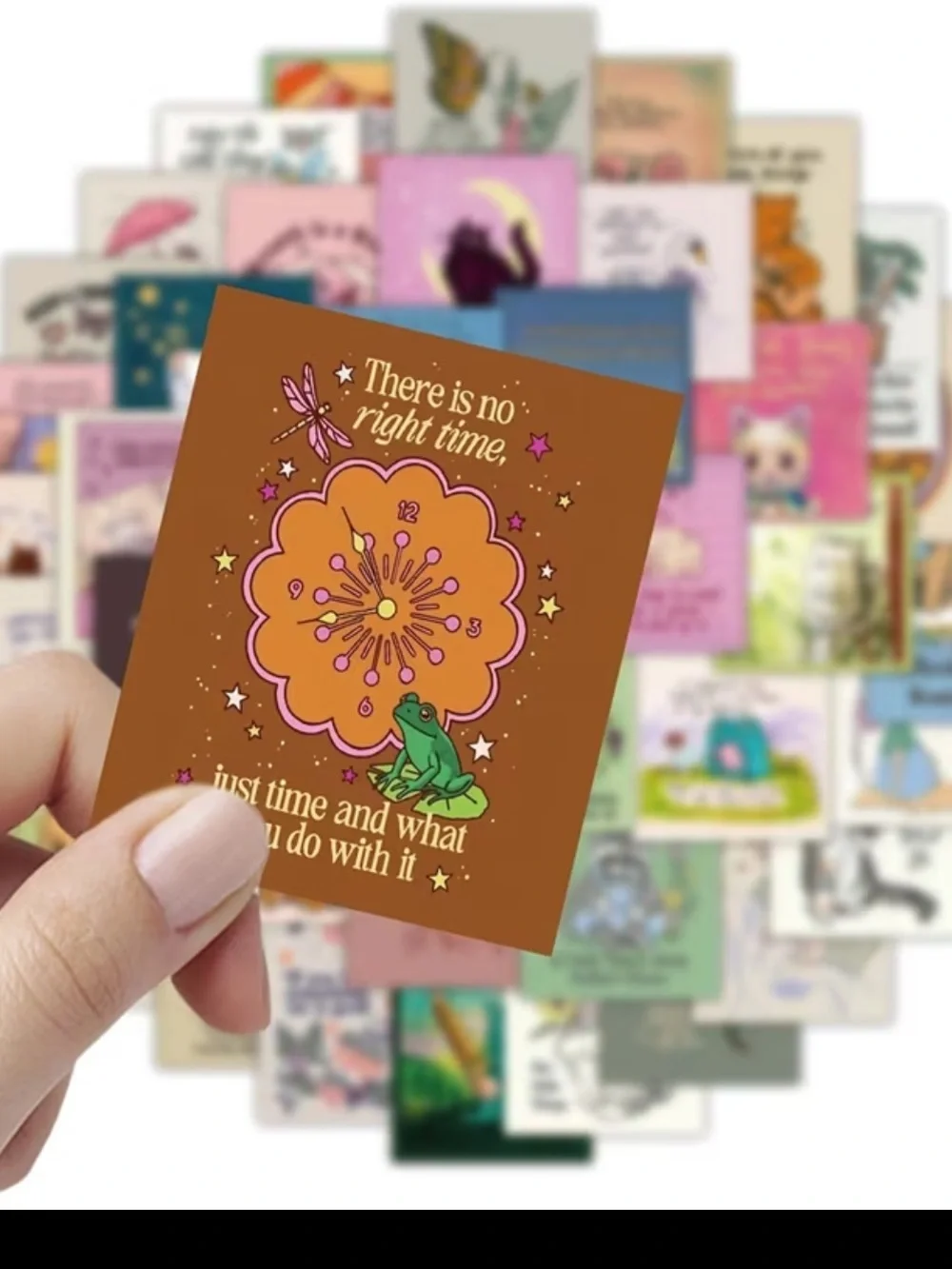 Trendy stickers assorted illustrated