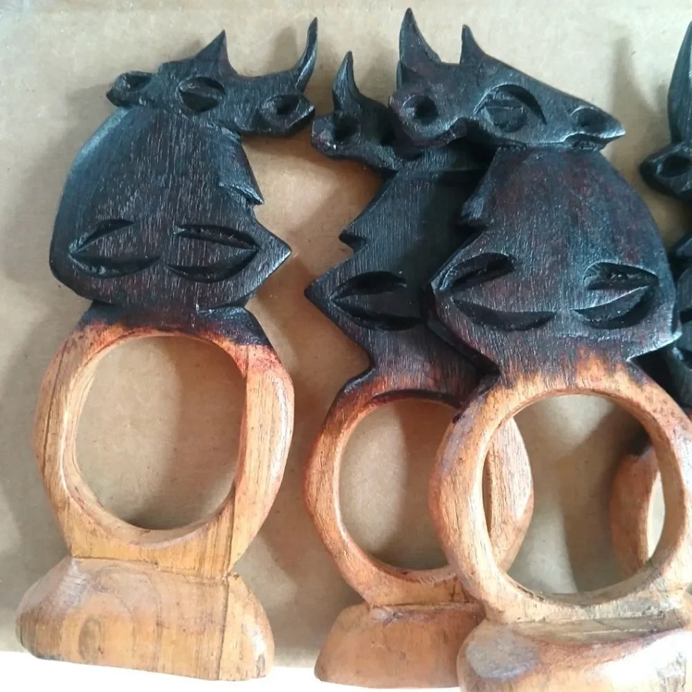 Handmade set wooden