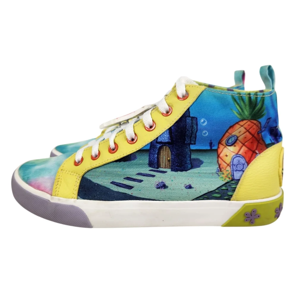 SpongeBob SquarePants Limited Edition Rare Hard To Find Sneakers Mens Size 8.5