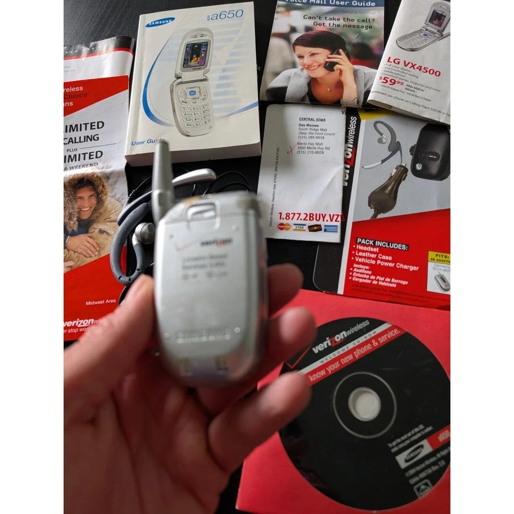 Samsung SCH-A650 - Silver (Verizon) Flip Phone Untested As / Is‎ - Prop Phone