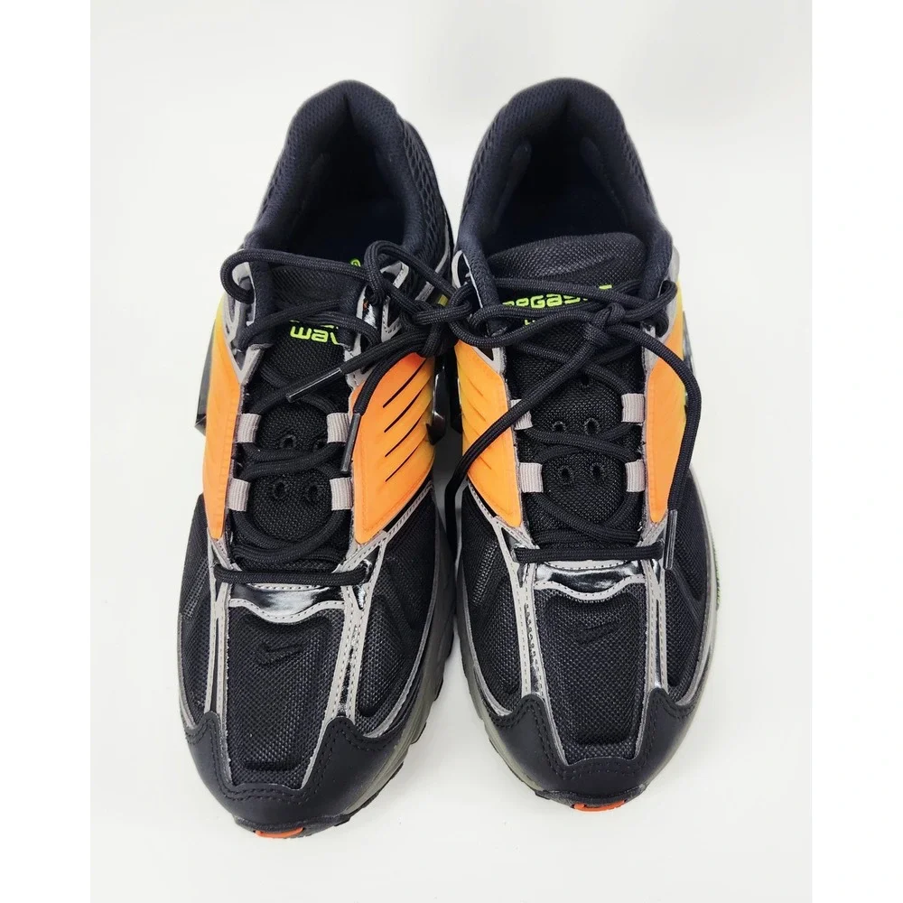 Nike Air Pegasus 25‎ Men's Running Shoes Black Orange Neon Size 8.5