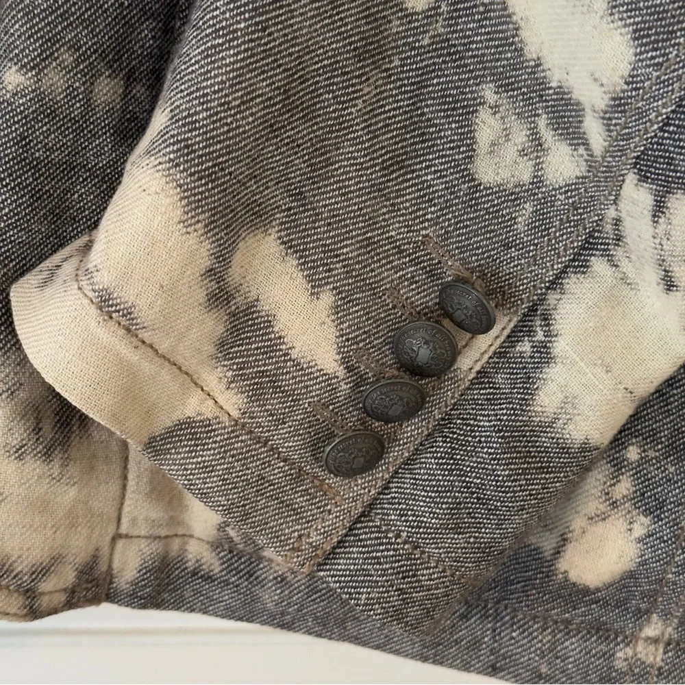 NWOT John Varvatos Star USA Tie Dye Cloud 2 Button Blazer Jacket Sport Coat