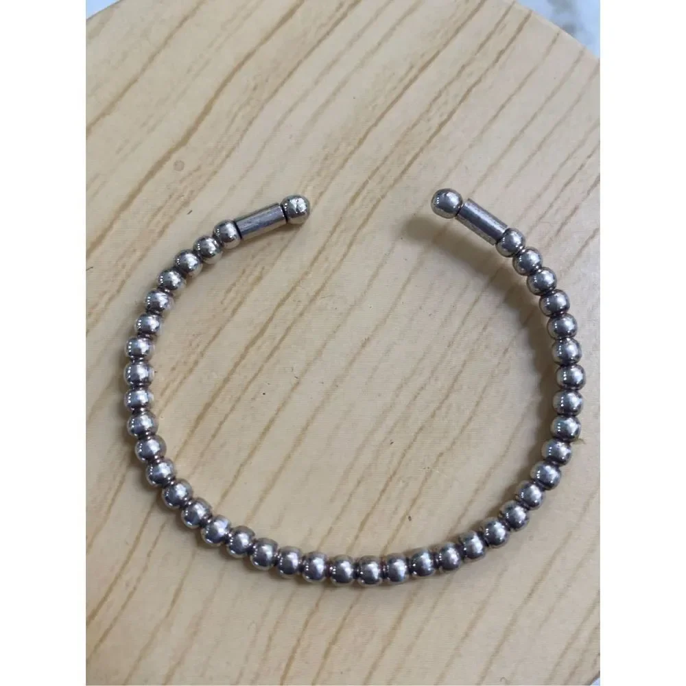 Silver Beaded Childs Bracelet #beaded  bracelet