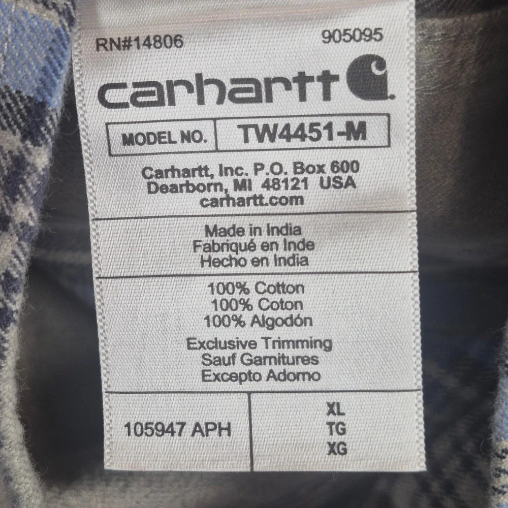Carhartt measurements pit