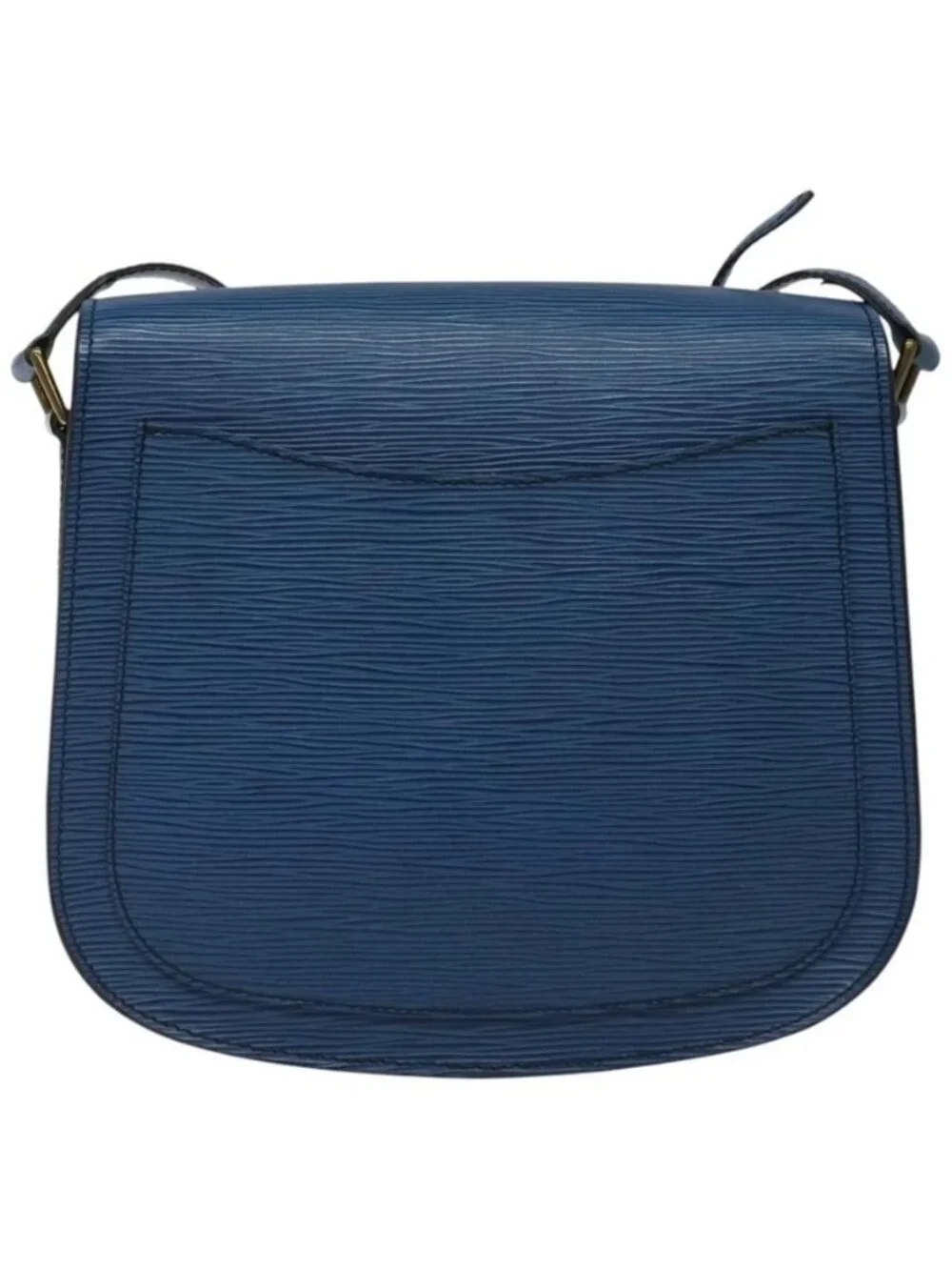 Authentic LOUIS VUITTON Epi Saint Cloud GM Shoulder Bag Toledo Blue M52195 LV