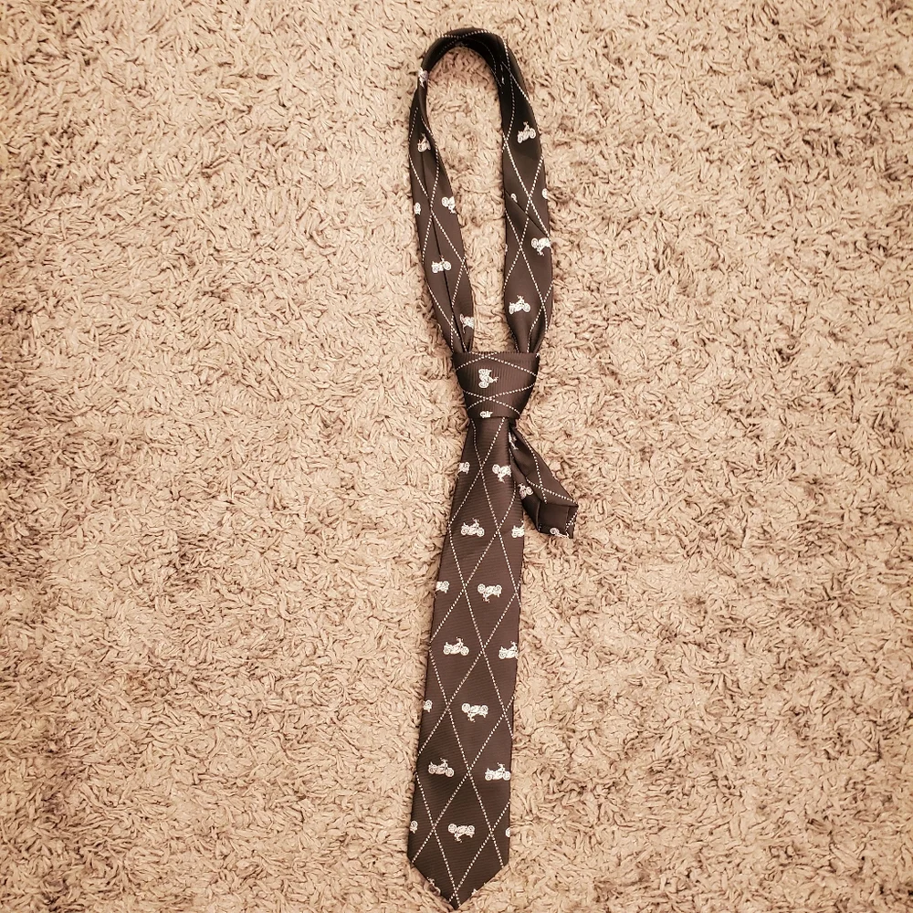 Old Navy‎ Biker Graphic Black White Childrens Kids Dress Tie