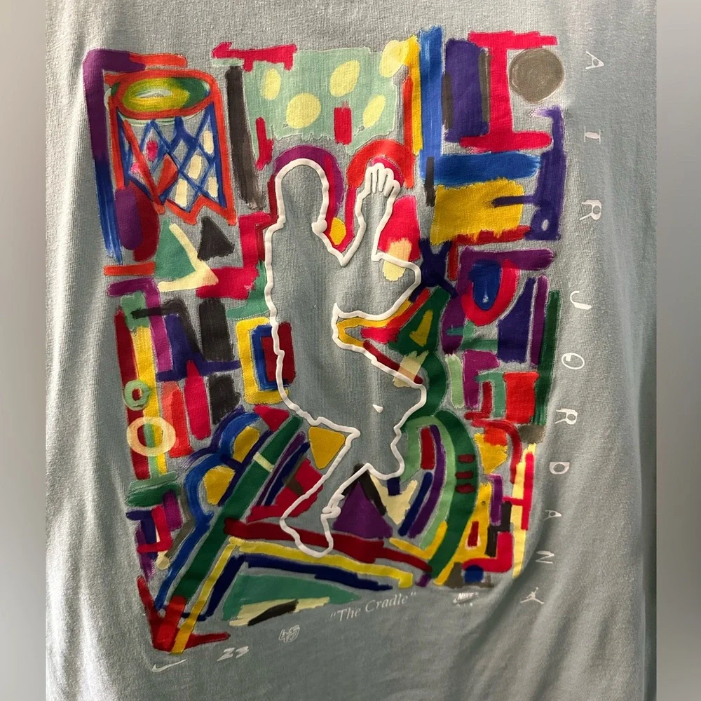 Nike Air Jordan Short Sleeve AO Print Lightly Worn