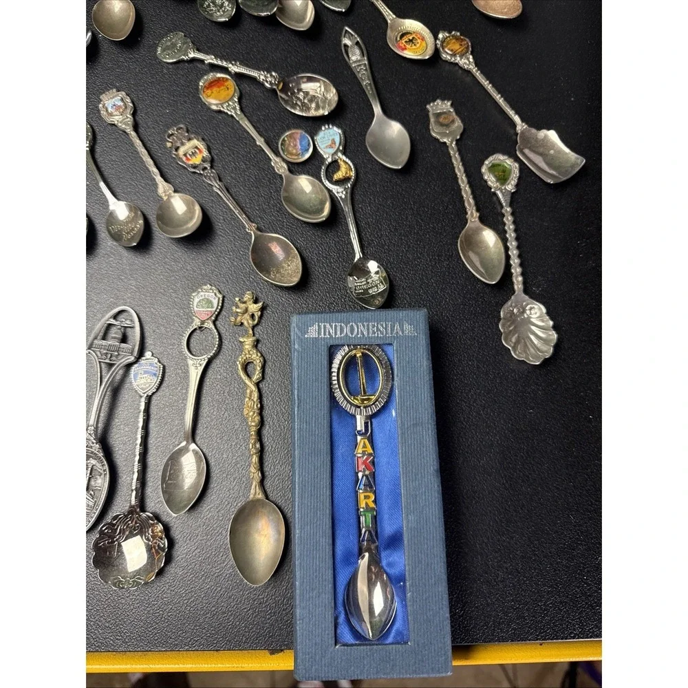 Vintage Souvenir Spoons Lot Of 70+ Collectible