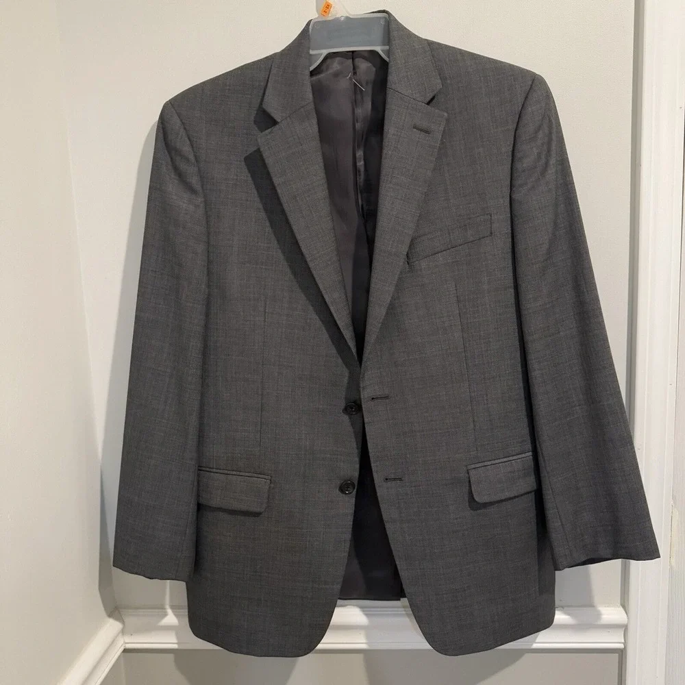 Lauren Ralph Lauren Lord&Taylor Men 100% Wool‎ Blazer Suit Sport Coat Gray 38R