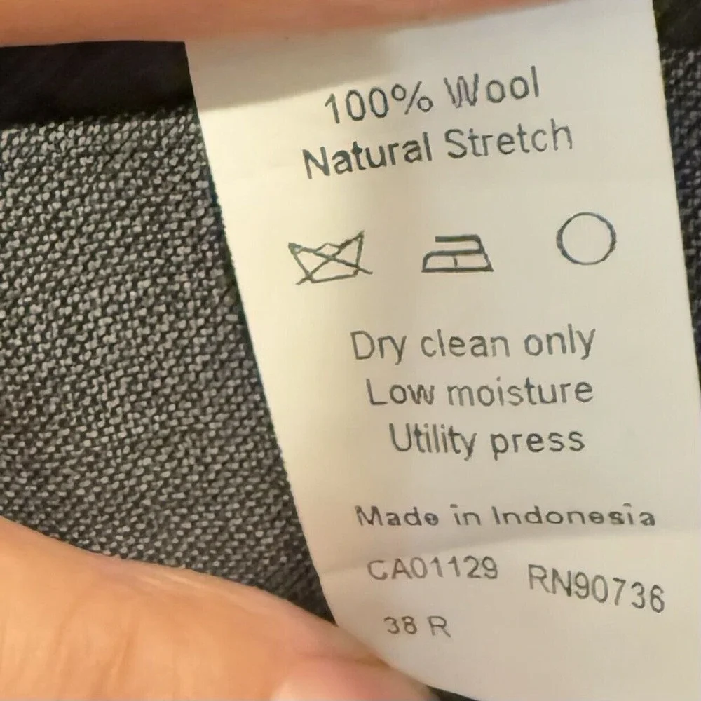 Lauren Ralph Lauren Lord&Taylor Men 100% Wool‎ Blazer Suit Sport Coat Gray 38R