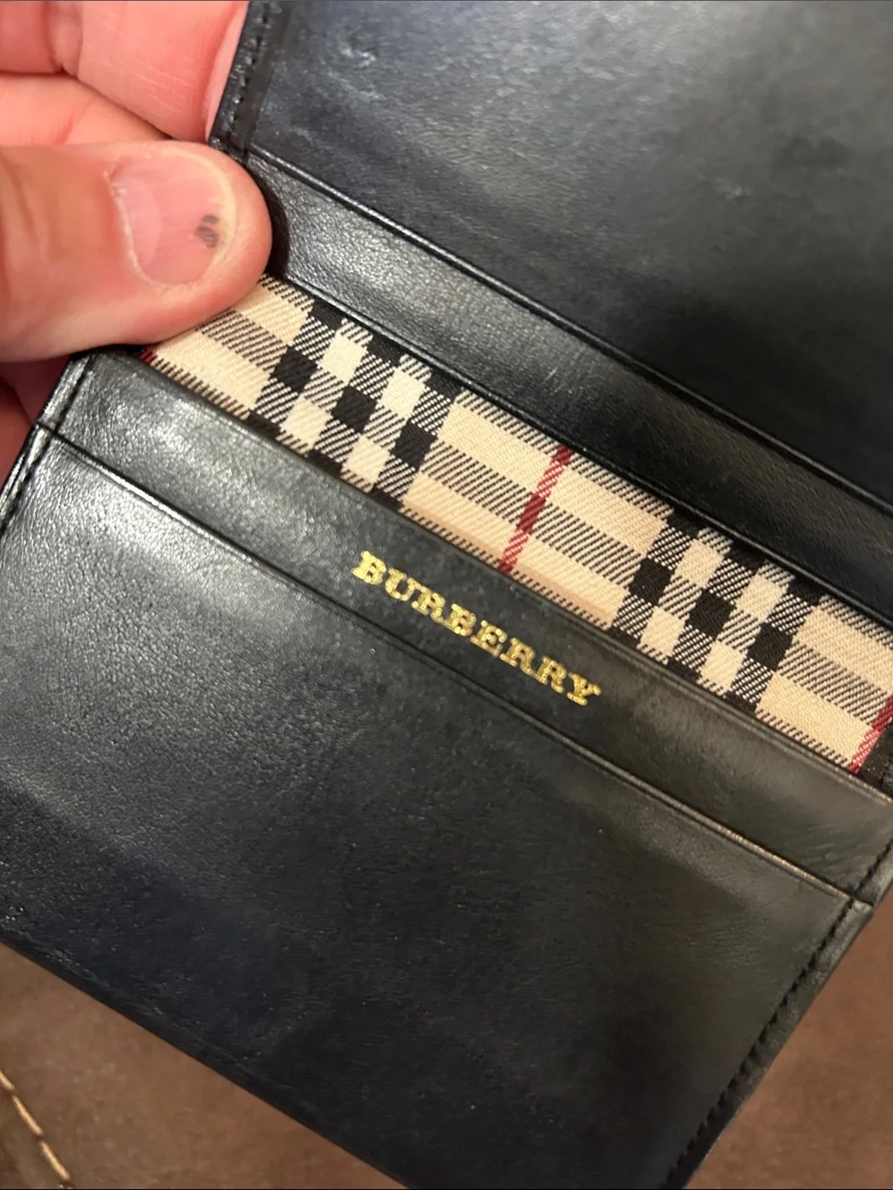 Burberry genuine leather