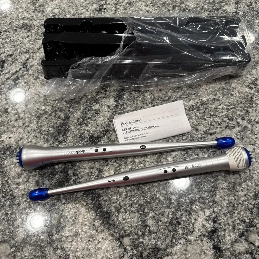 Brookstone Set Of‎ Two Electronic Drumsticks (For Adults) Band Music