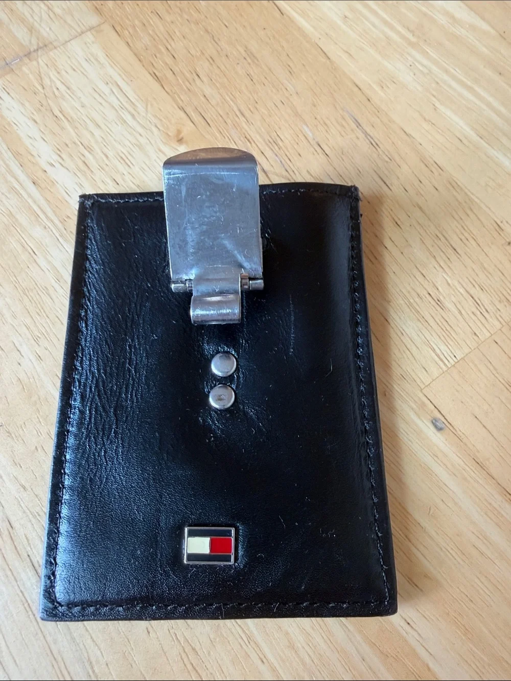 Tommy Hilfiger black leather