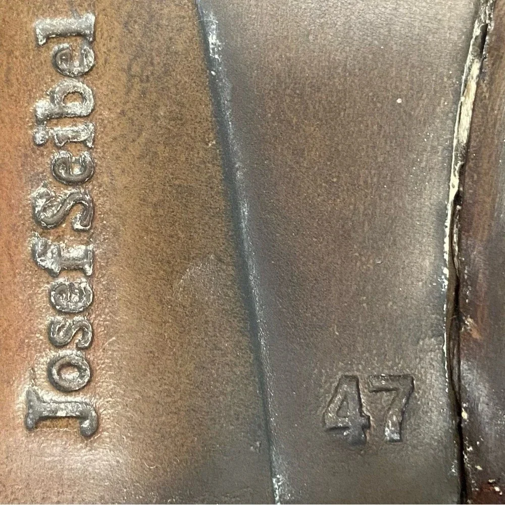 JOSEF SEIBEL LEATHER MENS SZ 47/13 DRESS SHOE OFFICE CHURCH CLASSIC RUBBER‎ SOLE