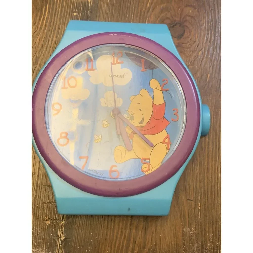 Vintage Fantasma‎ Disney Winnie the Pooh Battery Wall Clock  90s