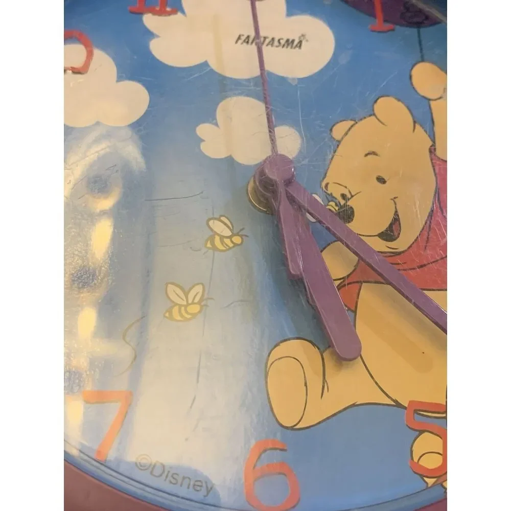 Vintage Fantasma‎ Disney Winnie the Pooh Battery Wall Clock  90s