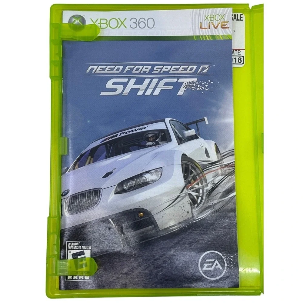 Item: Need for Speed:‎ Shift for Xbox 360, Complete Case, Manual, Disc