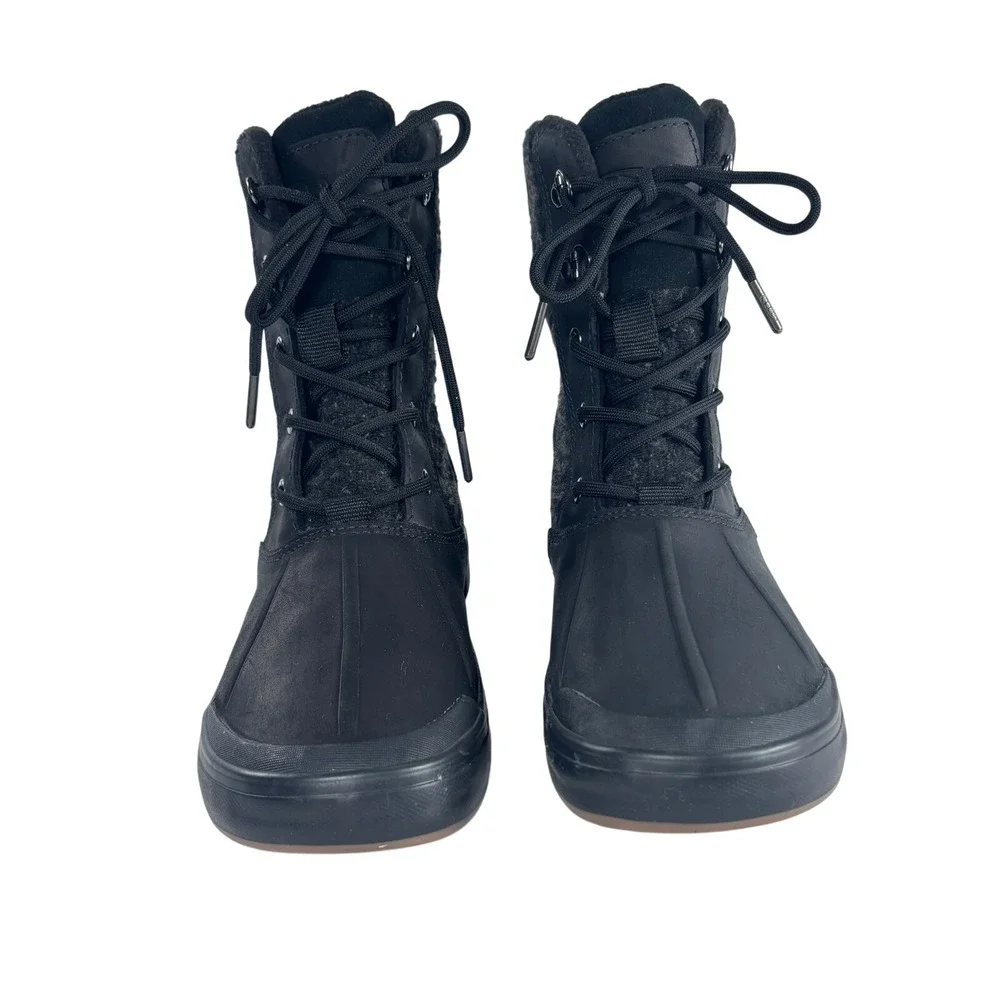 Keen Women's Elsa II Waterproof Wool Ankle‎ Lace Up Duck Boots Black Size 7.5