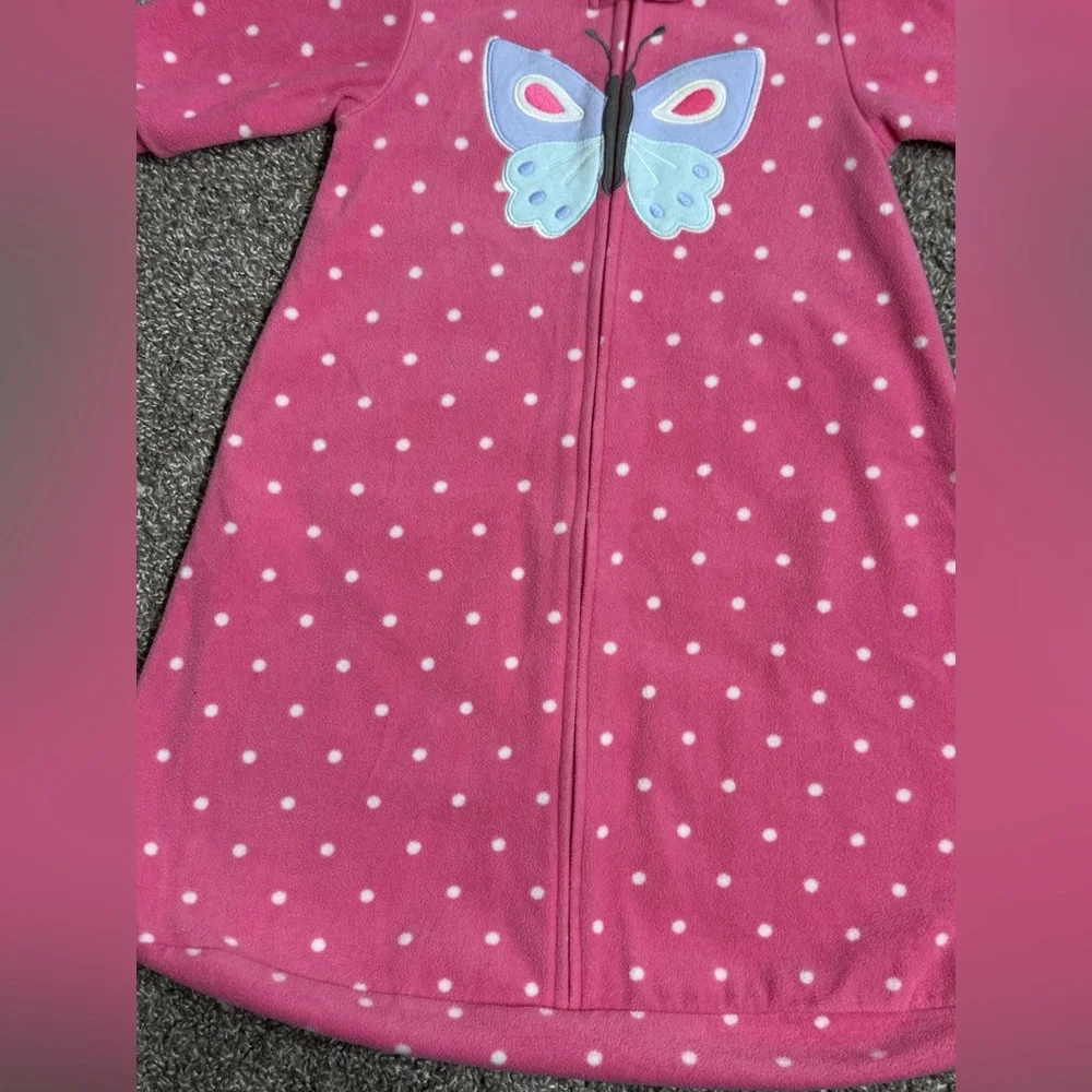 Carter's Pink Polka Dot Butterfly Fleece Sleep Sack