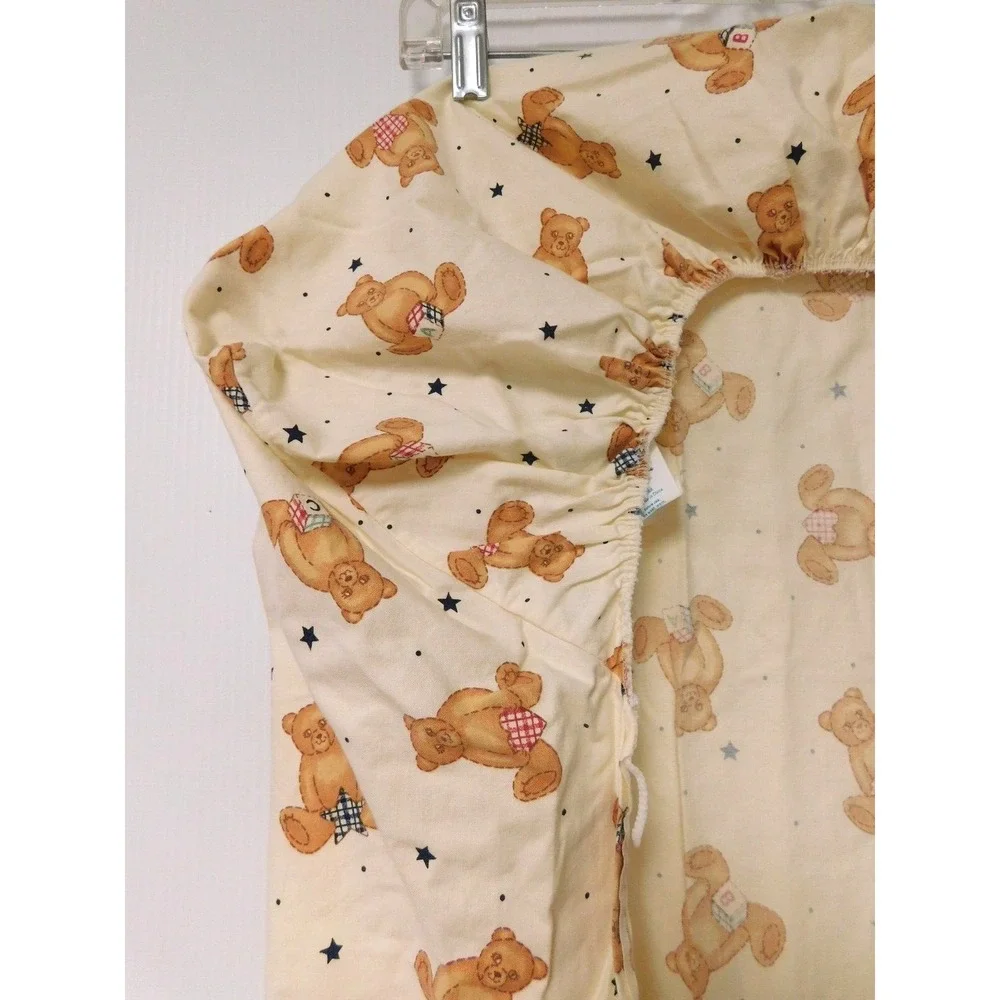 Vintage Dundee ABC‎ Teddy Bears Unisex Fitted Crib Toddler Sheet fabric crafts