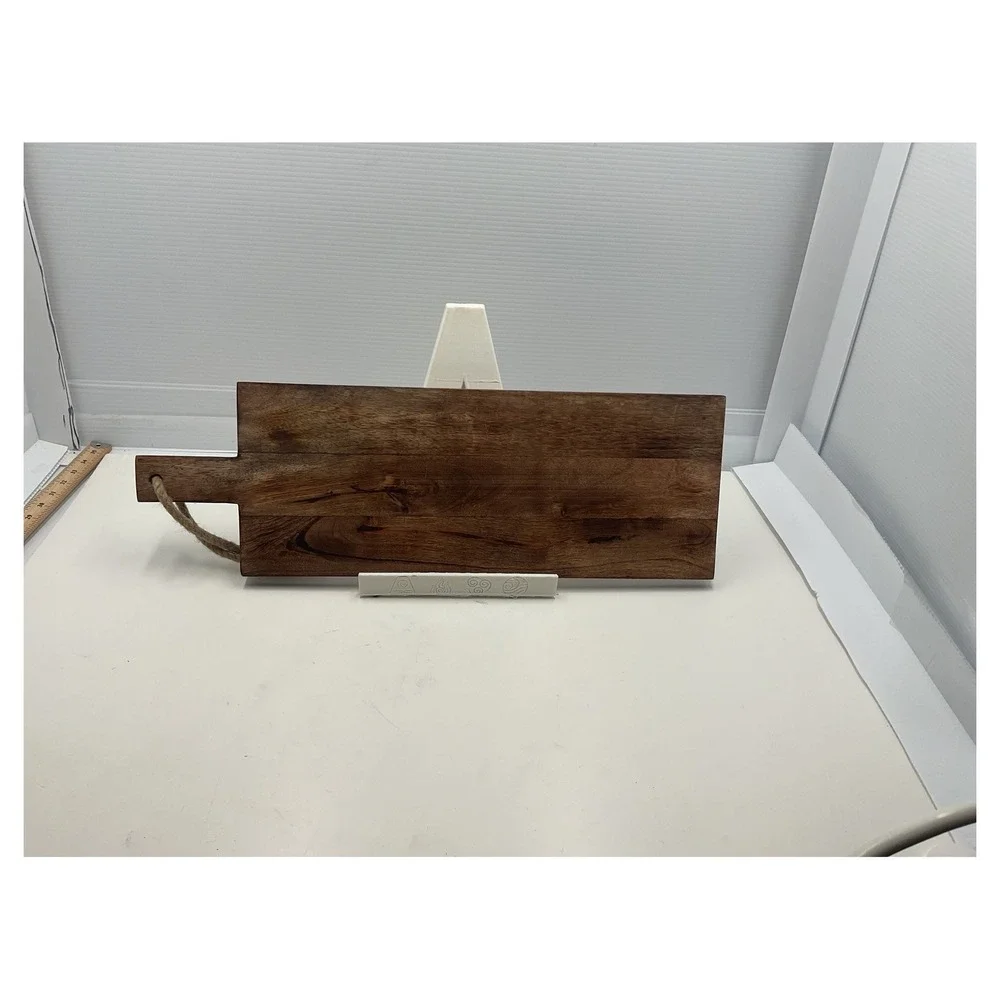 Handmade Wood‎ Cutting Board with Handle, Rectangular