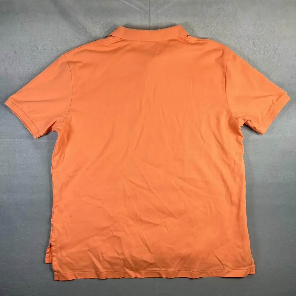 Vintage Polo Ralph Lauren Polo Shirt Mens XXL Coral Classic Fit Blue Pony 90s