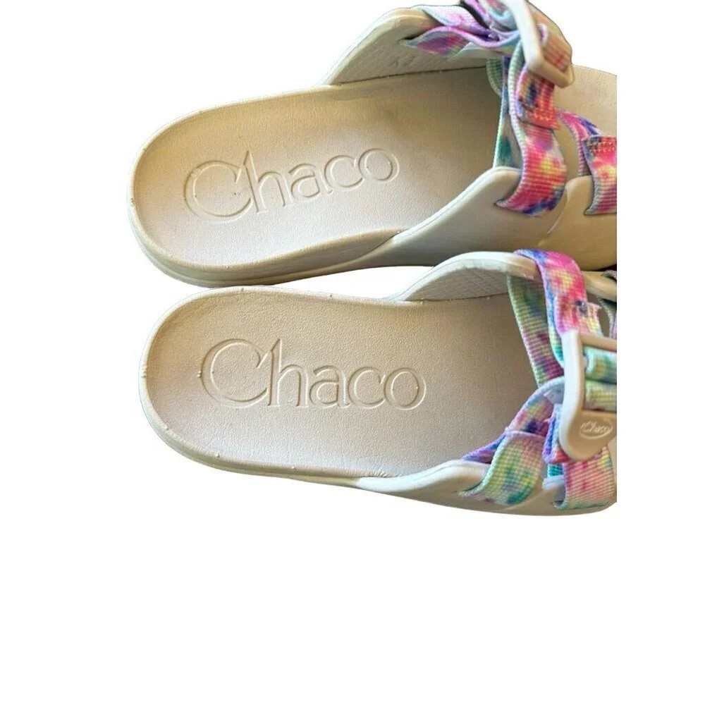 Chaco Kids' K3‎ Sandals Tie-Dye Straps Double Buckle Slip-On