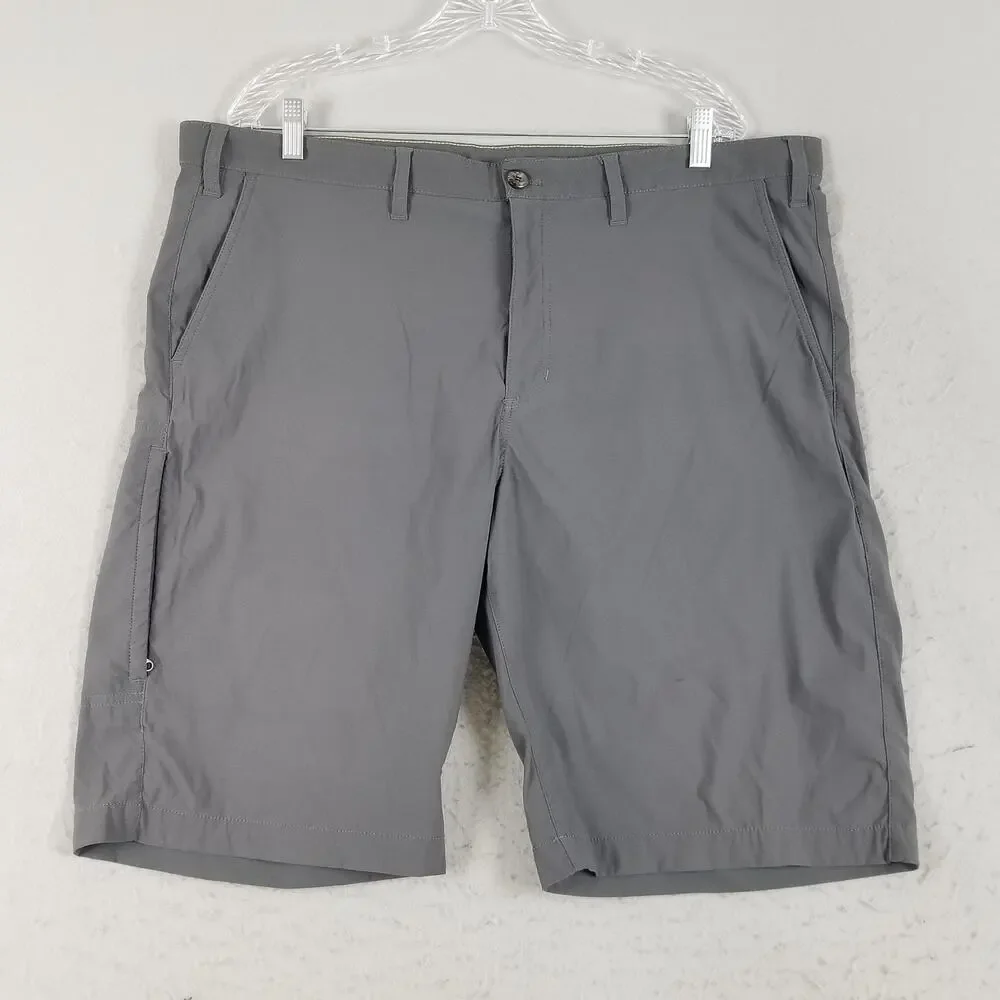 Eddie Bauer Shorts Mens 40 Gray Nylon Spandex Lightweight Outdoor Hiking Pocket‎