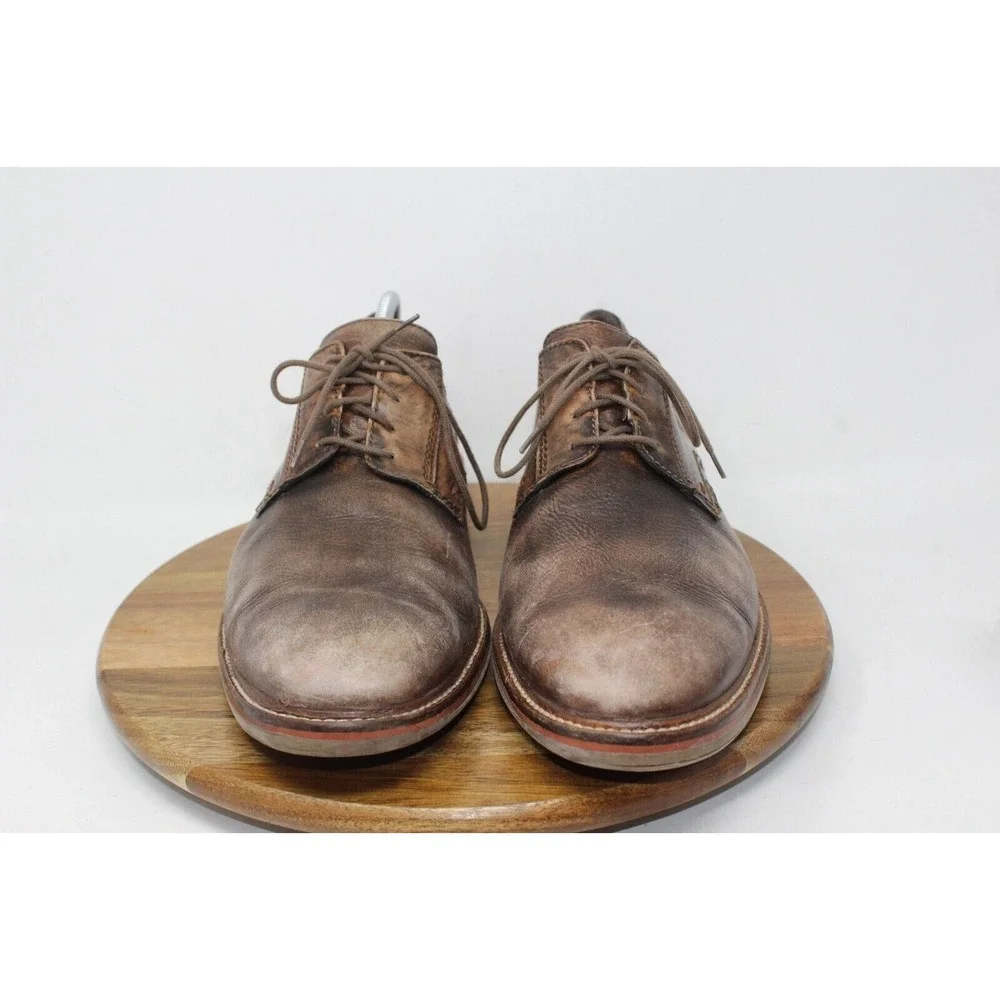 Mephisto Mens Waino Oxford Size‎ 12 Patina Brown Tan Leather Comfort Dress Shoe